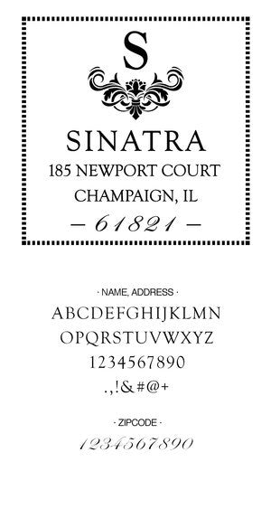 Custom Address Stamp CS3642