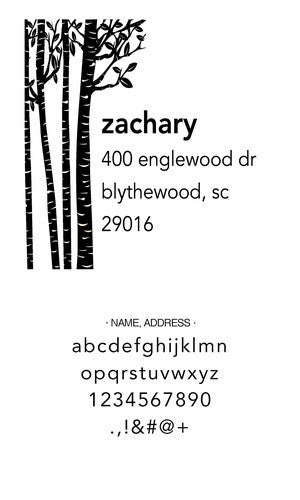 Custom Address Stamp CS3643