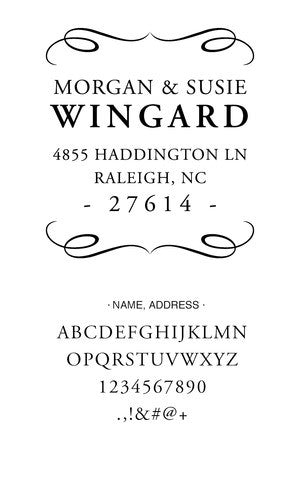 Custom Address Stamp CS3645