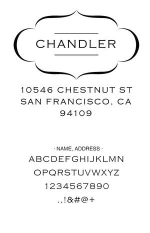 Custom Address Stamp CS3648