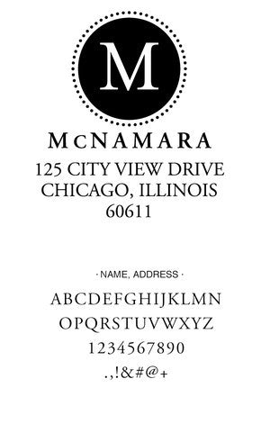 Custom Address Stamp CS3649
