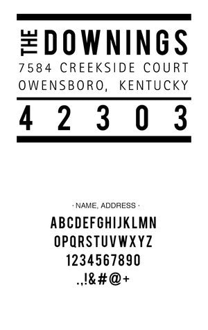 Custom Address Stamp CS3653
