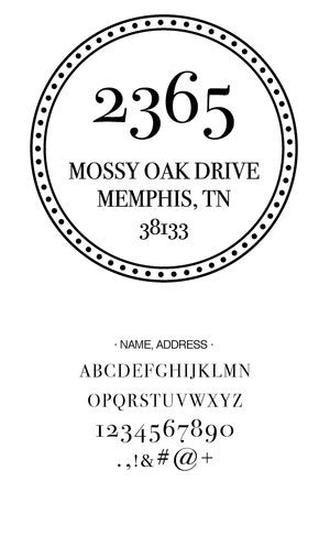 Custom Address Stamp CS3655
