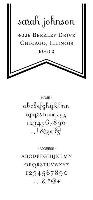 Custom Address Stamp CS3656