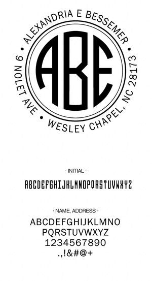 Custom Address Stamp CS3658
