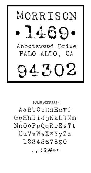 Custom Address Stamp CS3659