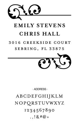 Custom Address Stamp CS3664