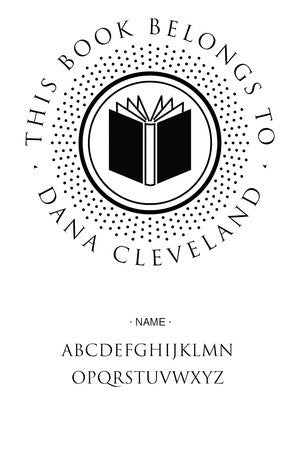 Custom Book Lovers Stamp CS3279
