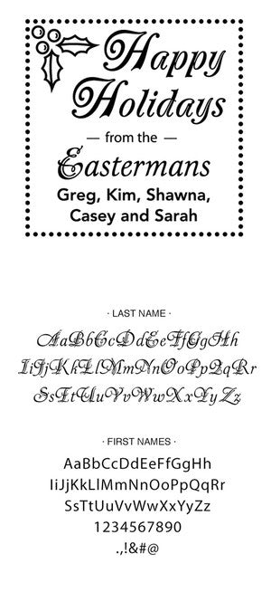 Custom Holiday Stamp CS3506