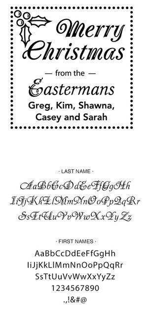 Custom Holiday Stamp CS3506