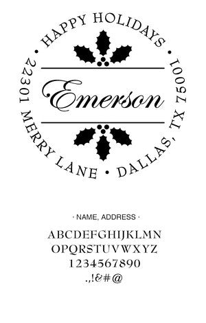 Custom Holiday Stamp CS3514