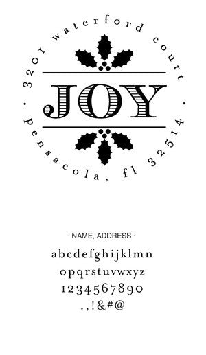 Custom Holiday Stamp CS3525