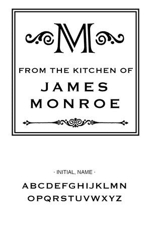 Custom Kitchen + Craft Stamp CS3244