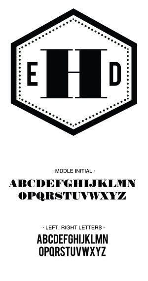 Custom Monogram Stamp CSM10005S