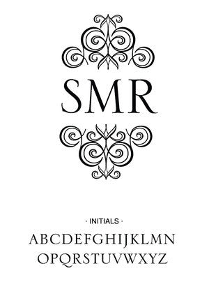 Custom Monogram Stamp CSM10010S