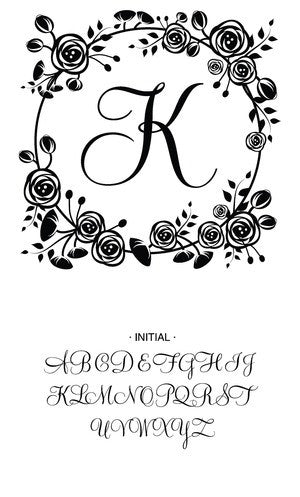 Custom Monogram Stamp CSM10013S
