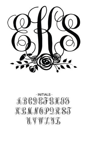 Custom Monogram Stamp CSM10014S