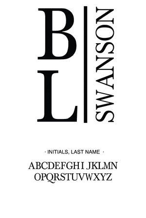 Custom Monogram Stamp CSM10017S