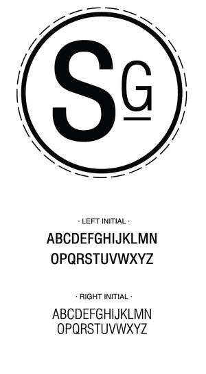 Custom Monogram Stamp CSM10018S
