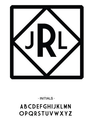 Custom Monogram Stamp CSM10019S