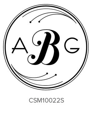 Custom Monogram Stamp CSM10022S – Paper & Pearl