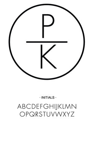 Custom Monogram Stamp CSM10024S