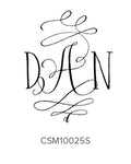 Custom Monogram Stamp CSM10025S