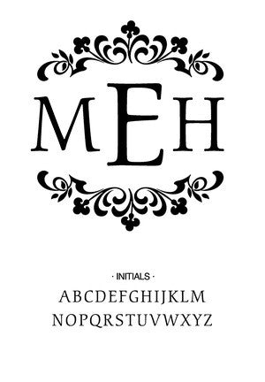 Custom Monogram Stamp CS3339