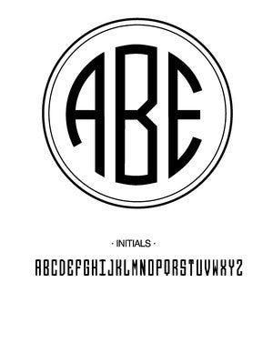 Custom Monogram Stamp CS3358