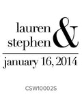 Custom Wedding Stamp CSW10002