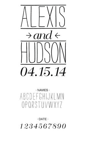 Custom Wedding Stamp CSW10006