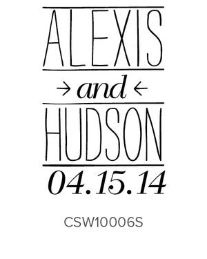 Custom Wedding Stamp CSW10006