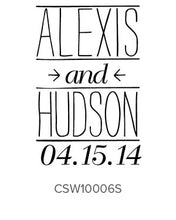 Load image into Gallery viewer, Custom Wedding Stamp CSW10006
