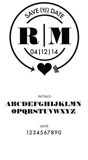 Custom Wedding Stamp CSW10008