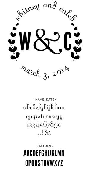Custom Wedding Stamp CSW10009