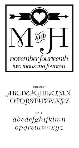 Custom Wedding Stamp CSW10011