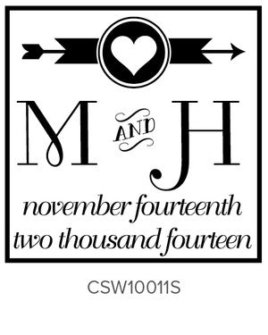 Custom Wedding Stamp CSW10011