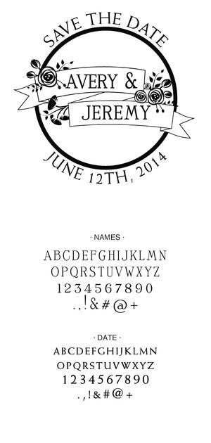 Custom Wedding Stamp CSW10013