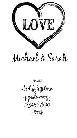 Custom Wedding Stamp CSW10015