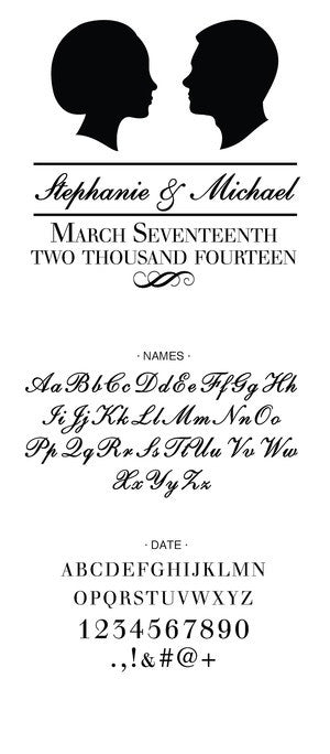 Custom Wedding Stamp CSW10017