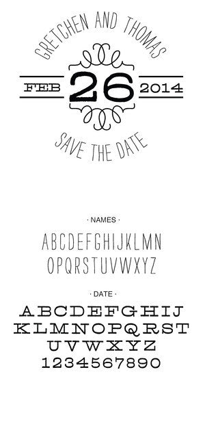 Custom Wedding Stamp CSW10018