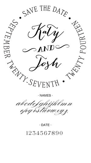 Custom Wedding Stamp CSW10019