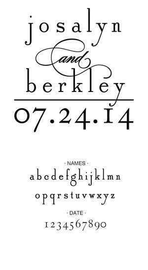 Custom Wedding Stamp CSW10021