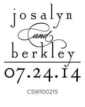Load image into Gallery viewer, Custom Wedding Stamp CSW10021
