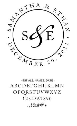 Custom Wedding Stamp CS3615
