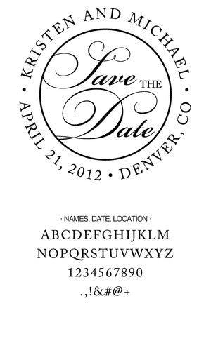 Custom Wedding Stamp CS3623