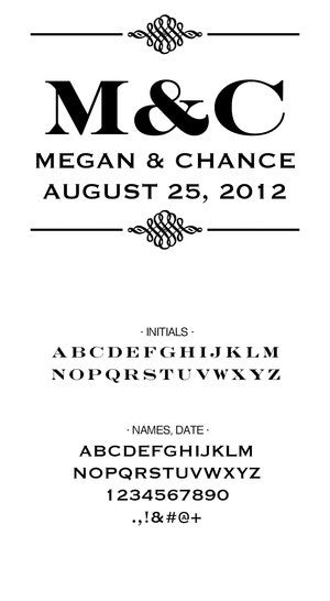 Custom Wedding Stamp CS3628