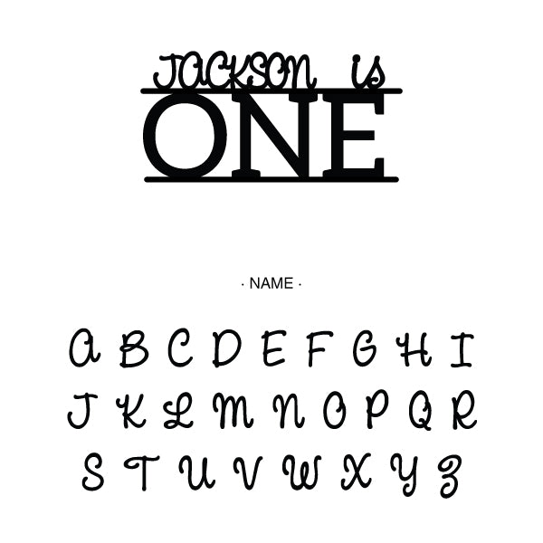 Personalized Baby's First Birthday Cake Topper