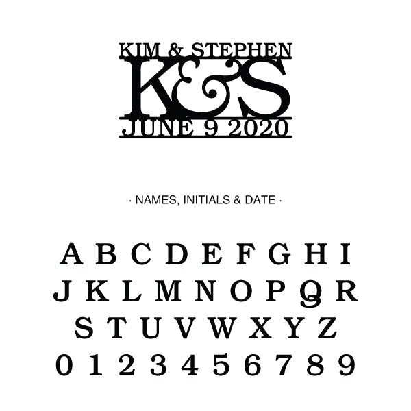 Personalized Classic Wedding Cake Topper