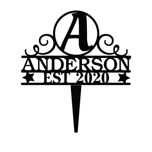 Personalized Couple Established Cake Topper